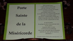 Inauguration de la porte Sainte